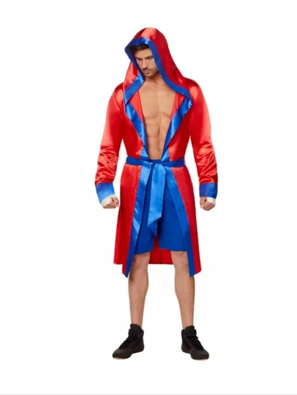 Spirit Blue and Red Boxer Robe - Picture 1 of 8